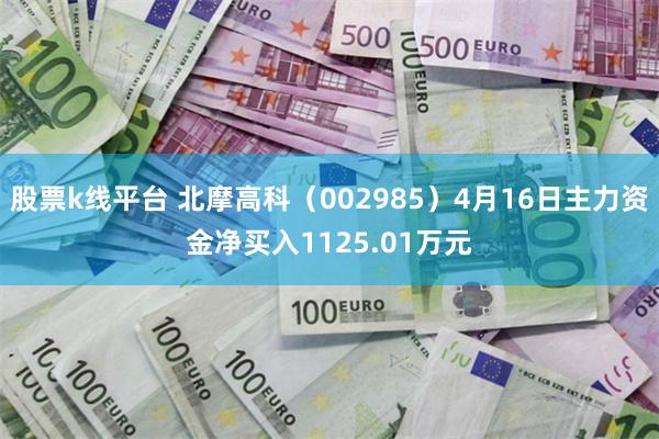 股票k线平台 北摩高科（002985）4月16日主力资金净买入1125.01万元
