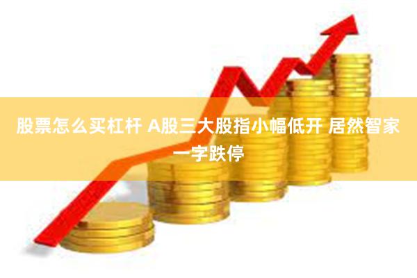 股票怎么买杠杆 A股三大股指小幅低开 居然智家一字跌停